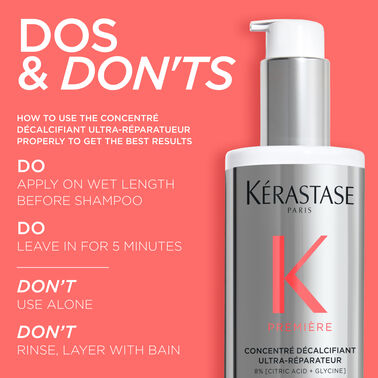 Concentré Décalcifiant Ultra-Réparateur Pre-Shampoo Treatment - Première | L'Oréal Partner Shop