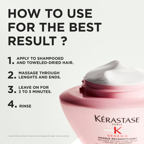 Masque Reconstituant Hair Mask - Genesis | L'Or&eacute;al Partner Shop