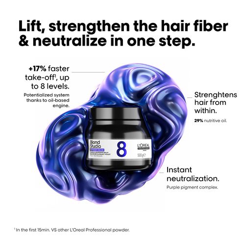 Blond Studio 8 Purple Lightening Balm Bonder Inside - Dia Light | L'Oréal Partner Shop