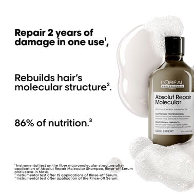 Absolut Repair Molecular Shampoo - Absolut Repair Molecular | L'Oréal Partner Shop