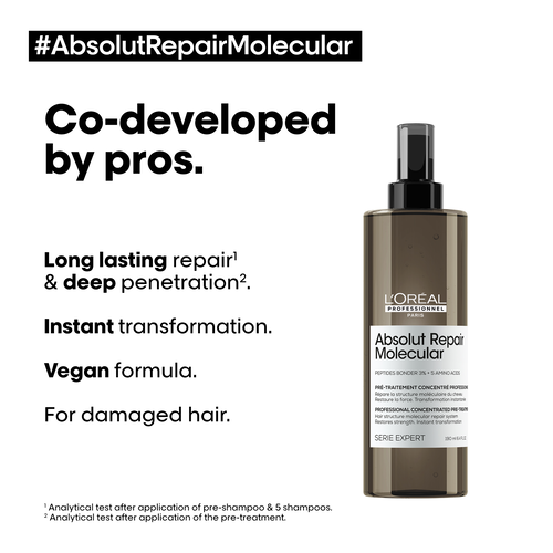 Absolut Repair Molecular Pre-Shampoo spray - Absolut Repair Molecular | L'Oréal Partner Shop