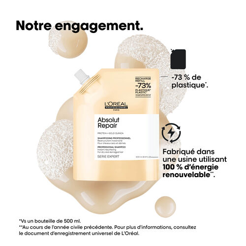 Recharge shampooing Absolut Repair - Recharges | L'Or&eacute;al Partner Shop