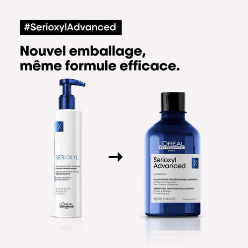 SHAMPOOING PURIFIANT ET CORPORISANT Serioxyl Advanced - Serie Expert | L'Or&eacute;al Partner Shop