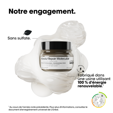 Masque à rincer Absolut Repair Molecular - Absolut Repair Molecular | L'Oréal Partner Shop